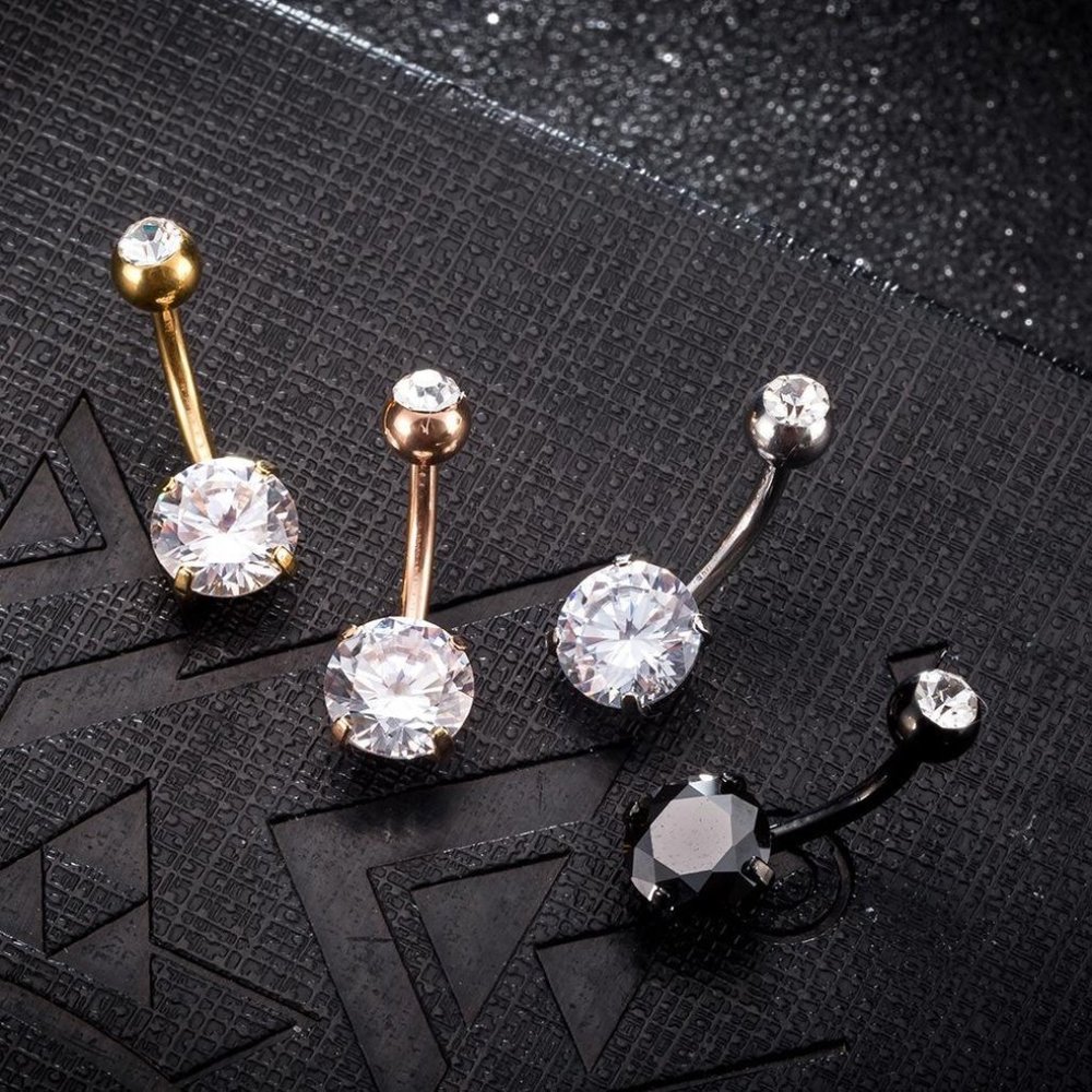 Navel Piercing ~ Zircon Crystal ~ Bright Color